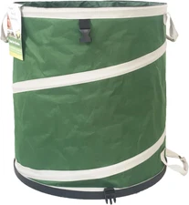 46-Gallon Collapsible Trash Can (22X28 In) Hard-Shell Bottom Yard Garden Bag for
