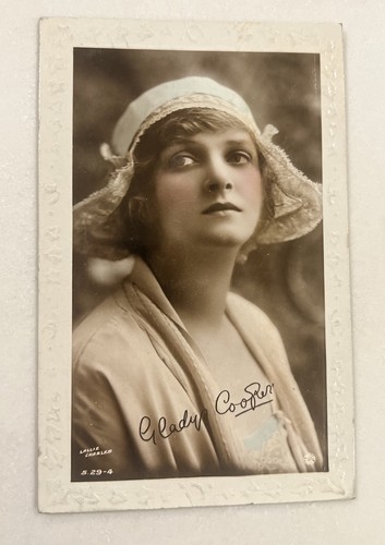 Gladys Cooper, Hand painted Real Photo, 2919, Postcard
