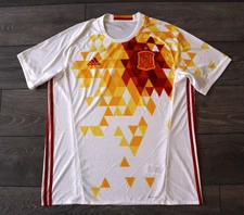 SIZE XL SPAIN NATIONAL TEAM 2015/2017 AWAY FOOTBALL SOCCER SHIRT JERSEY CAMISETA