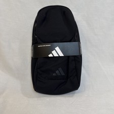 Adidas Essentials Sling Crossbody Bag Multi Pocket Black Travel NWT