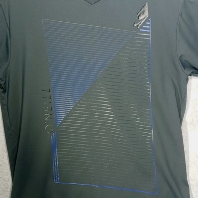 O'Neill Skins T Shirt L 6oz UV 50+ Gray Rash Guard Swim Top Tee Ocean Swimming