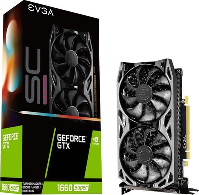 EVGA 06G-P4-1068-KR GeForce GTX 1660 Super Sc Ultra Gaming, 6GB GDDR6 Dual Fan