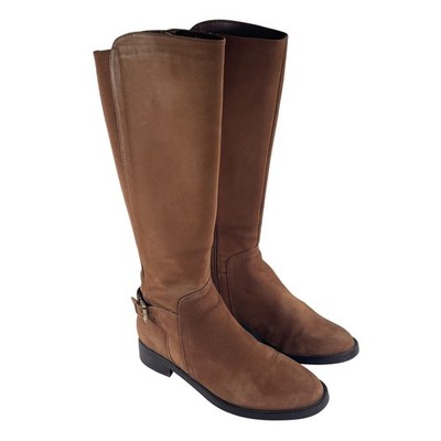 Blondo Brown Leather Waterproof Knee High Riding Boots Equestrian Womens 8M