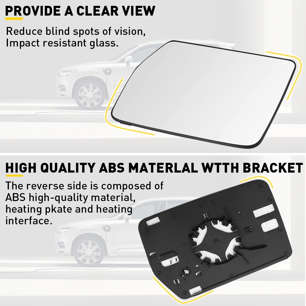 1/2Set Driver Left Mirror Power Side Glass Fit 04-10 For Ford F150 F-150 Mark LT thumbnail 10
