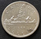 1966 Canada Silver $1 Dollar - 80% Silver