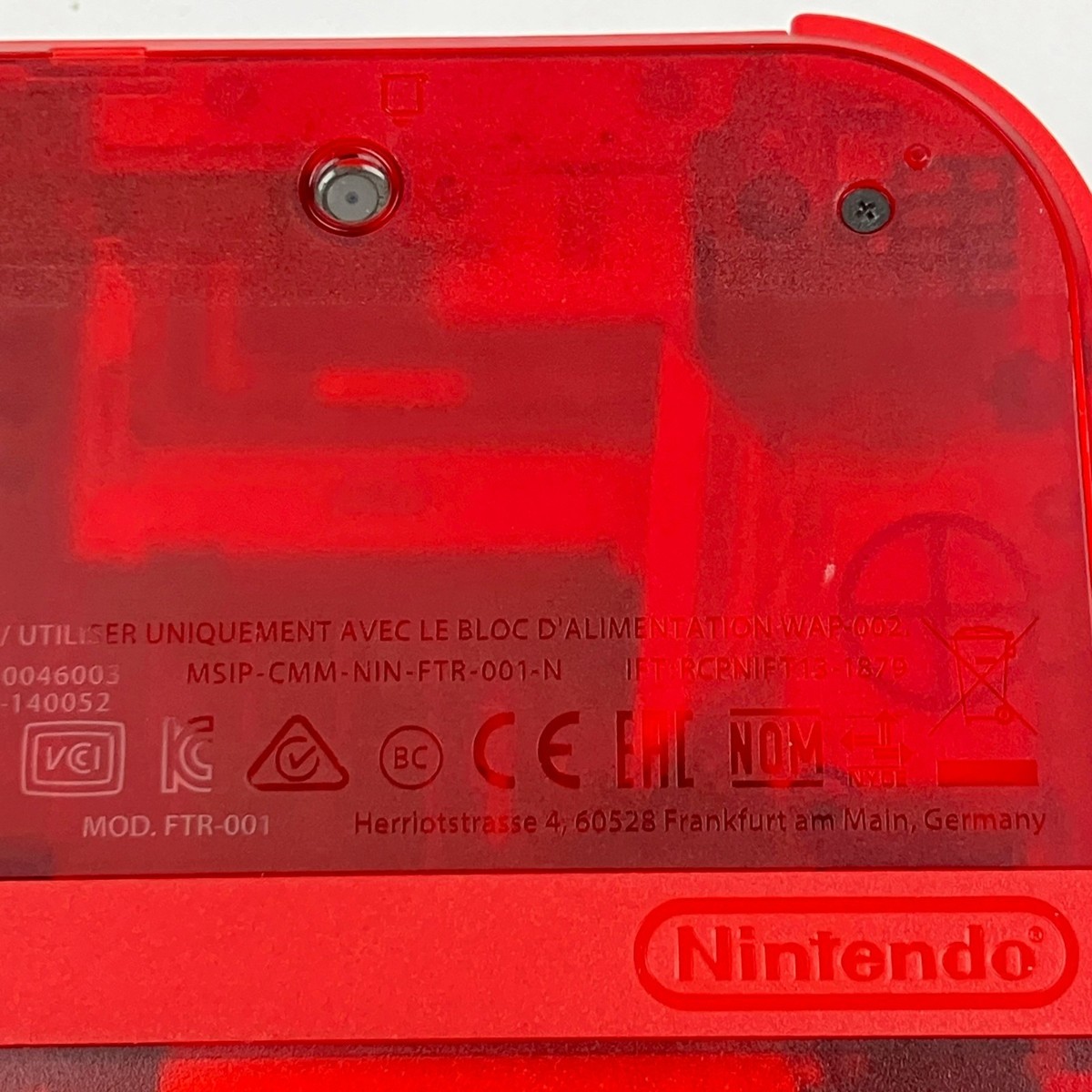 Nintendo 2DS Pokémon Clear Red Charizard Model Console Japanese