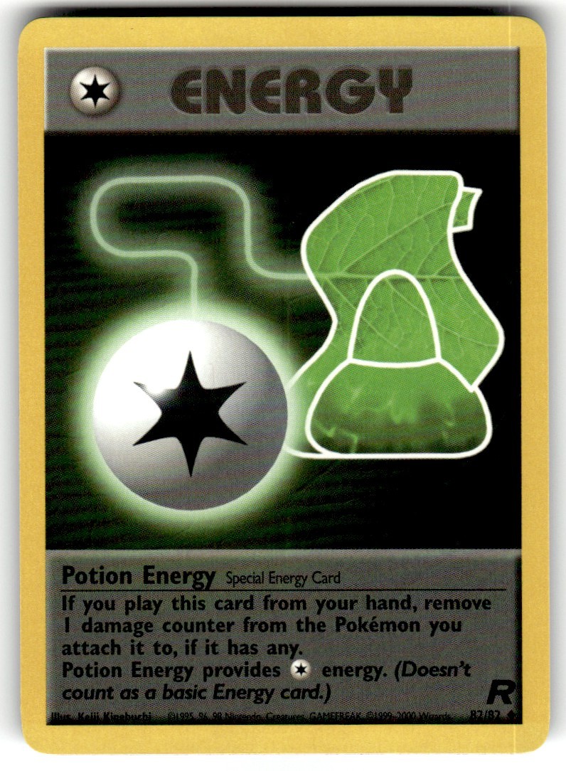 2000 Pokemon Team Rocket Potion Energy #82/82
