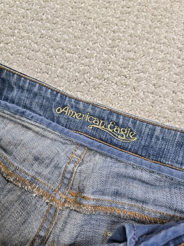 AE American Eagle Artist Shorts 10 Short Denim Distressed Jean Cut Off Sexy  - Picture 10 of 21