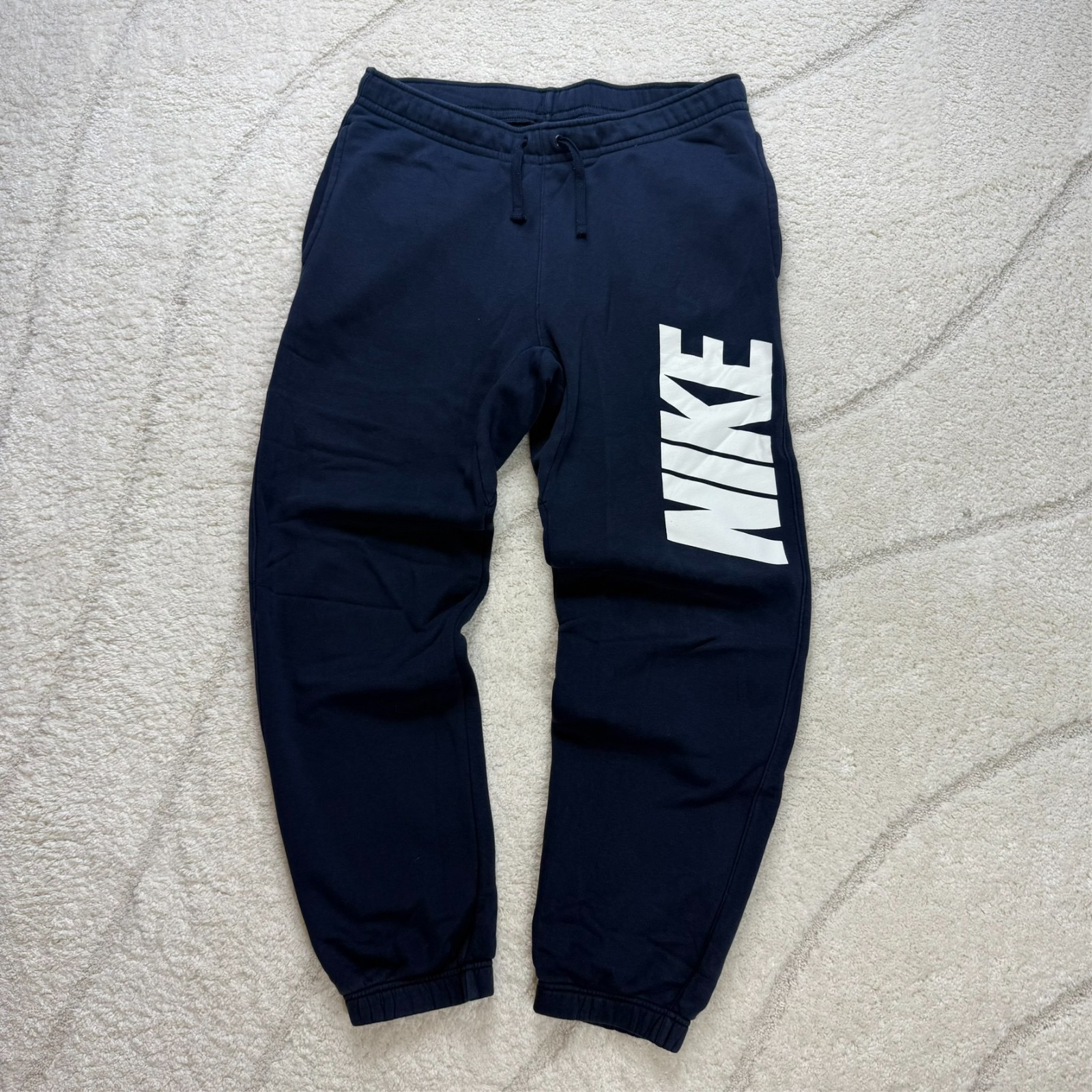 Vintage Nike 2000s Navy Large Hoodie & Medium Sweatpants Joggers Set Tracksuit image 6