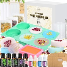 Soap Making Kit, Soap Making Kit for Adults, Teen- Shea Butter Glycerin Melt ...