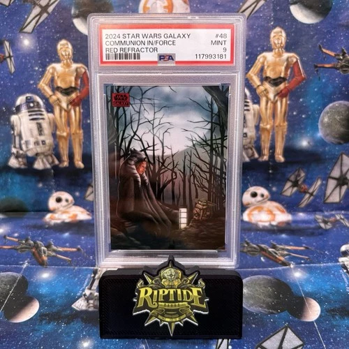 Star Wars Topps Galaxy 2024 Ahsoka Communion in the Force Red Refractor /5 PSA 9