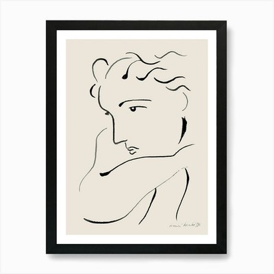 Henri Matisse - Femme Ii Kunstdruck gerahmt Wandbild Poster Leinwanddruck Bild