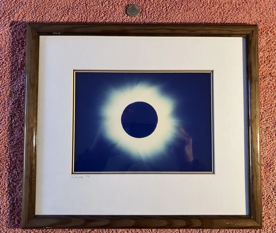 1999 UK TOTAL SOLAR ECLIPSE Fine Art CYANOTYPE By ED COLLACOTT - image 2 of 4