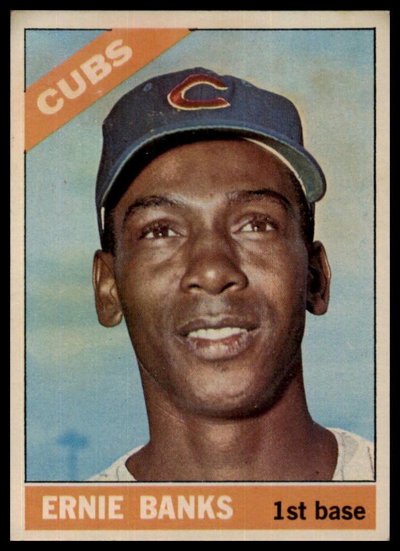 1966 Topps Set Break Ernie Banks #110 Ex Combine Shipping