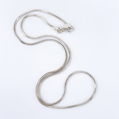 Estate Italy AGI Sterling Silver 925 Square Snake 16''