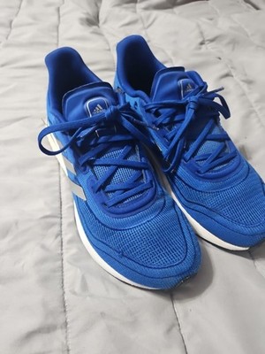 Blue Adidas Mens 8 Super Nova Running Shoes Sneakers Low Top