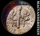 1955-D Silver Roosevelt Dime - Choice Gem Brilliant Unc  Super Color  #K2507