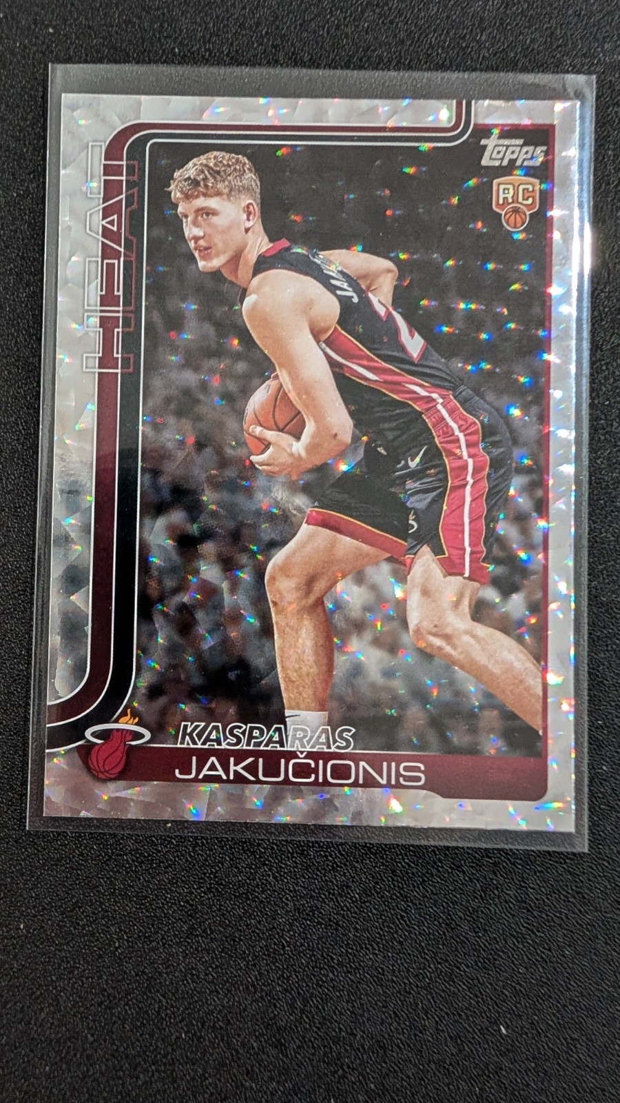 2025-26 Topps KASPARAS JAKUCIONIS Rookie CRACKLEBOARD FOIL Heat RC #220