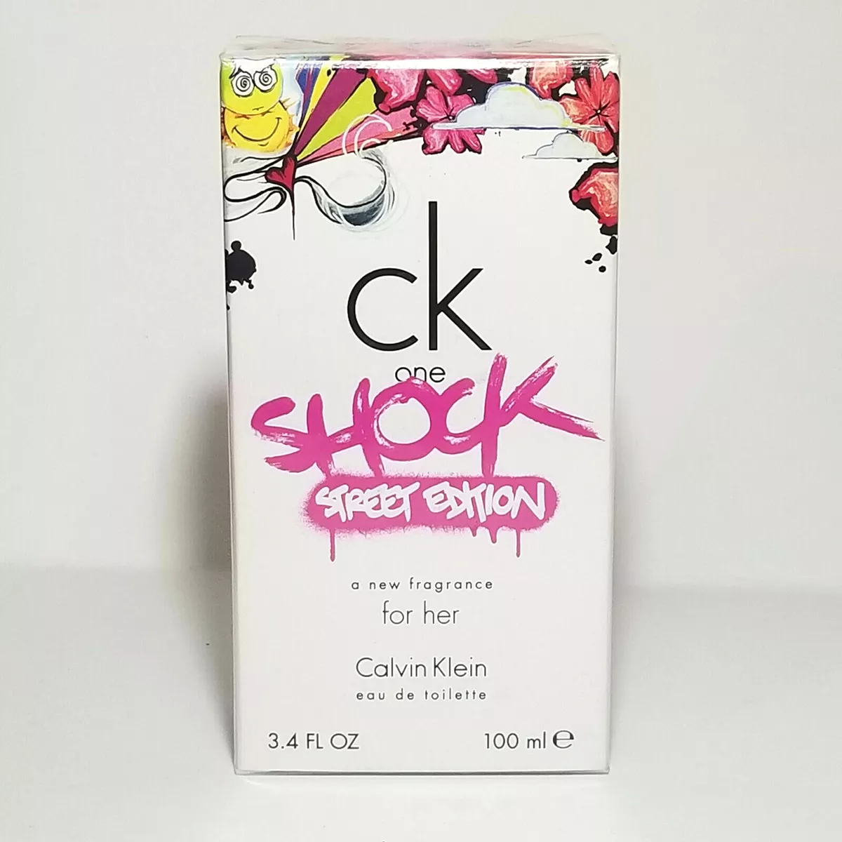 CK ONE SHOCK STREET EDITION FOR HER EDT Spray 3.4 oz 100 ml NIB