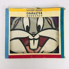 VTG 1995 Looney Tunes WB Bugs Bunny Big Face Computer Mouse Pad Office New NOS