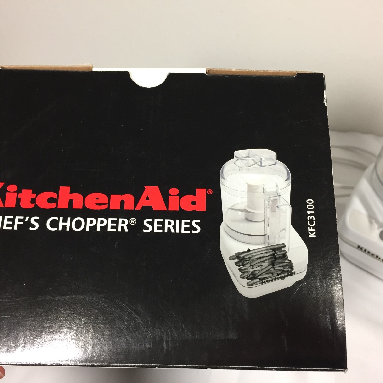 KitchenAid Chef's Chopper KFC3100 White Food Processor 3 Cup Size Small