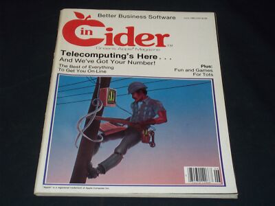 1983 JUNE INCIDER APPLE MAGAZINE - TELECOMPUTING FRONT COVER - H 8227