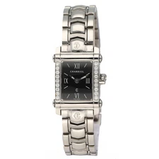 Charriol Columbus 910821D Black Diamond's Small Rectangle Quartz Women's Watch