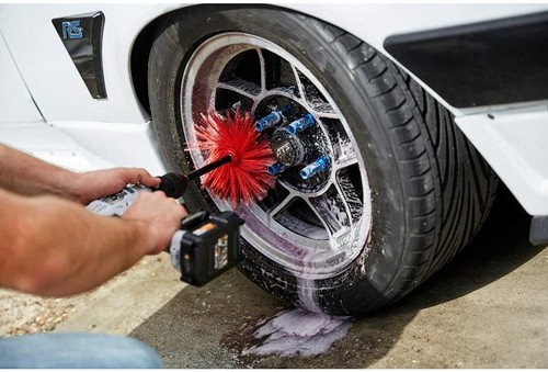 NIGRIN 72974 Hochleistungs-Felgenbürste Autofelgen mit 2000 Borsten Twister - Bild 4 von 7