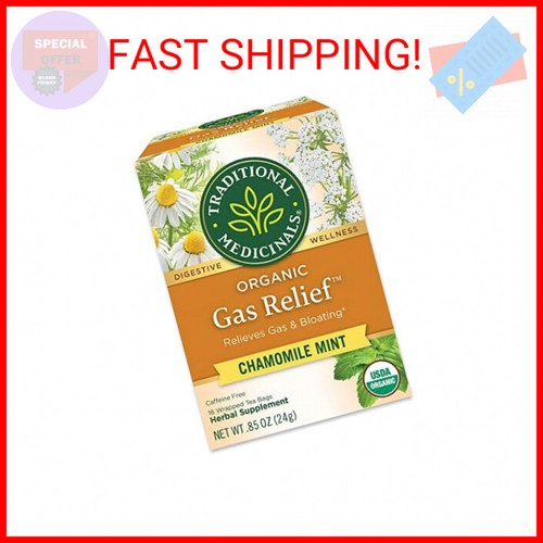Traditional Medicinals Tea, Organic Gas Relief, Relieves Gas & Bloating