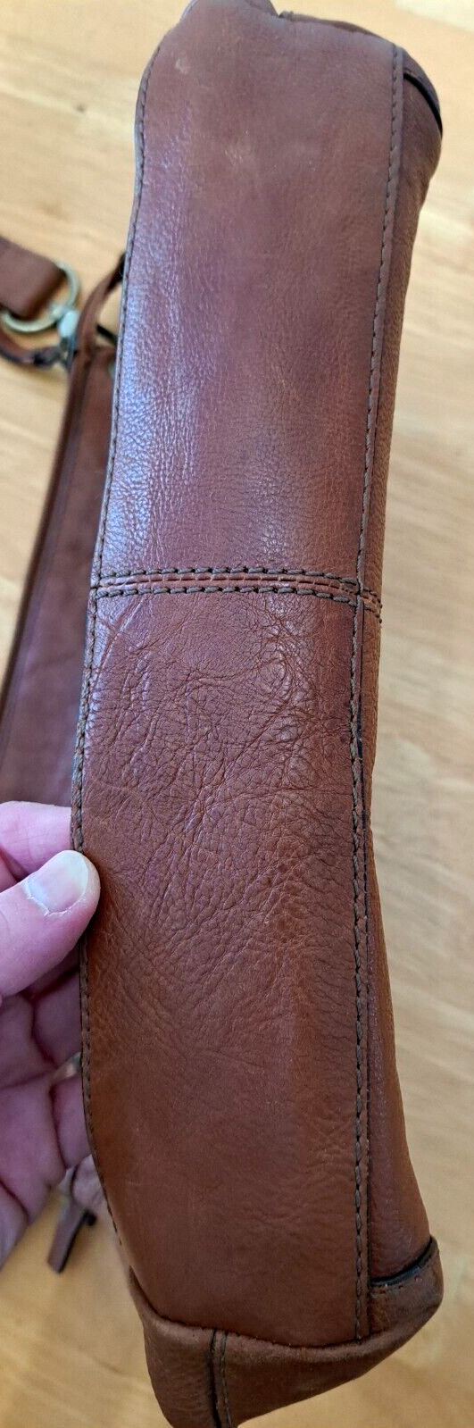 Fossil Multicolor Patchwork Leather Suede Pocket … - image 4