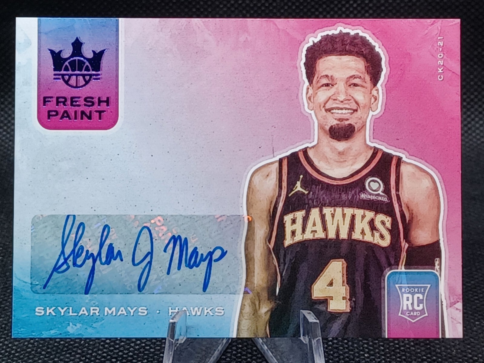 2020-21 Panini Court Kings Skylar Mays Fresh Paint Rookie Auto Sapphire /25
