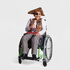 Kids Adaptive Design Wheelchair-Friendly Pirate Halloween Costume 4-7 Small C59
