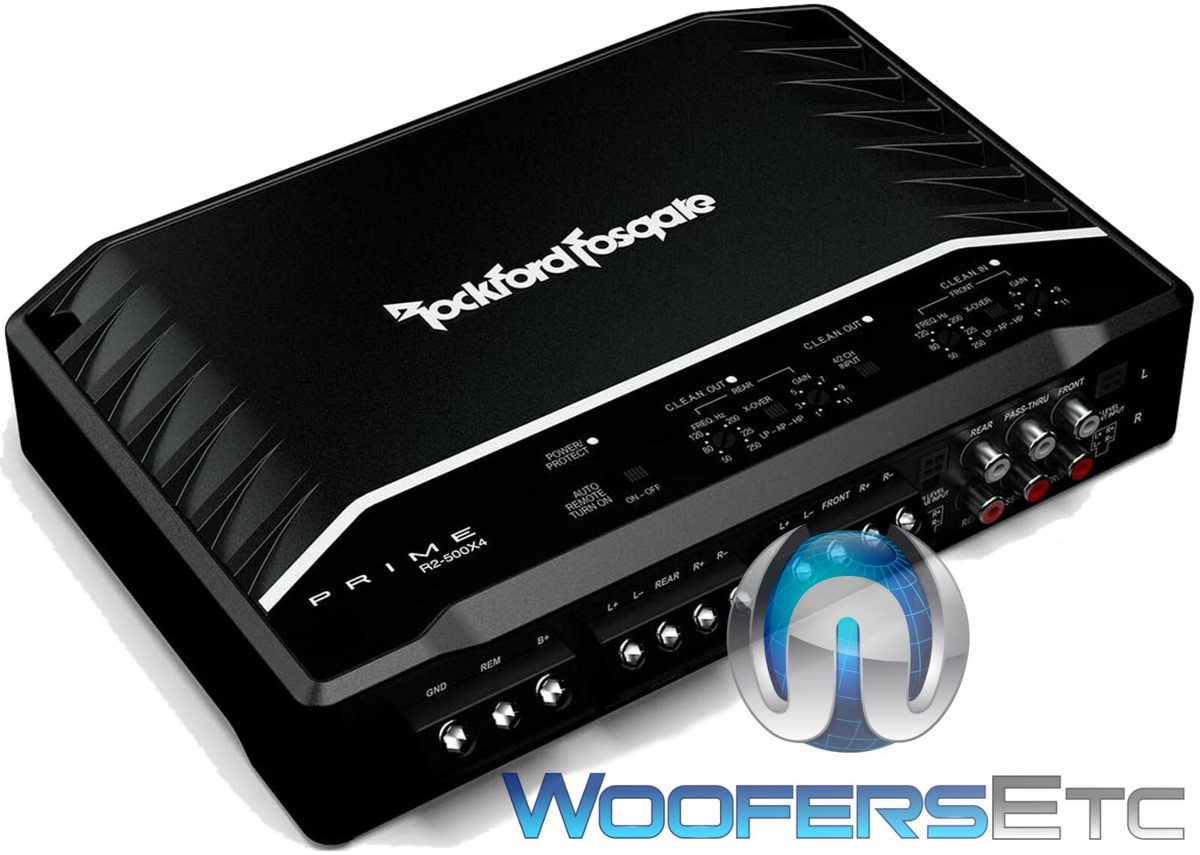 ROCKFORD FOSGATE R2-500X4 4CHANNEL 500W RMS CAR AMP SPEAKER