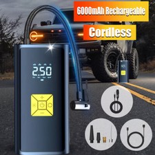 150 PSI Air Compressor Tire Inflator Fits Car Moto Bike Tires Air Pump Cordless