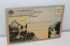 1940's or 50's  CANADIAN PACIFIC ROCKIES SOUVENIR PICTARE CARD BOOK