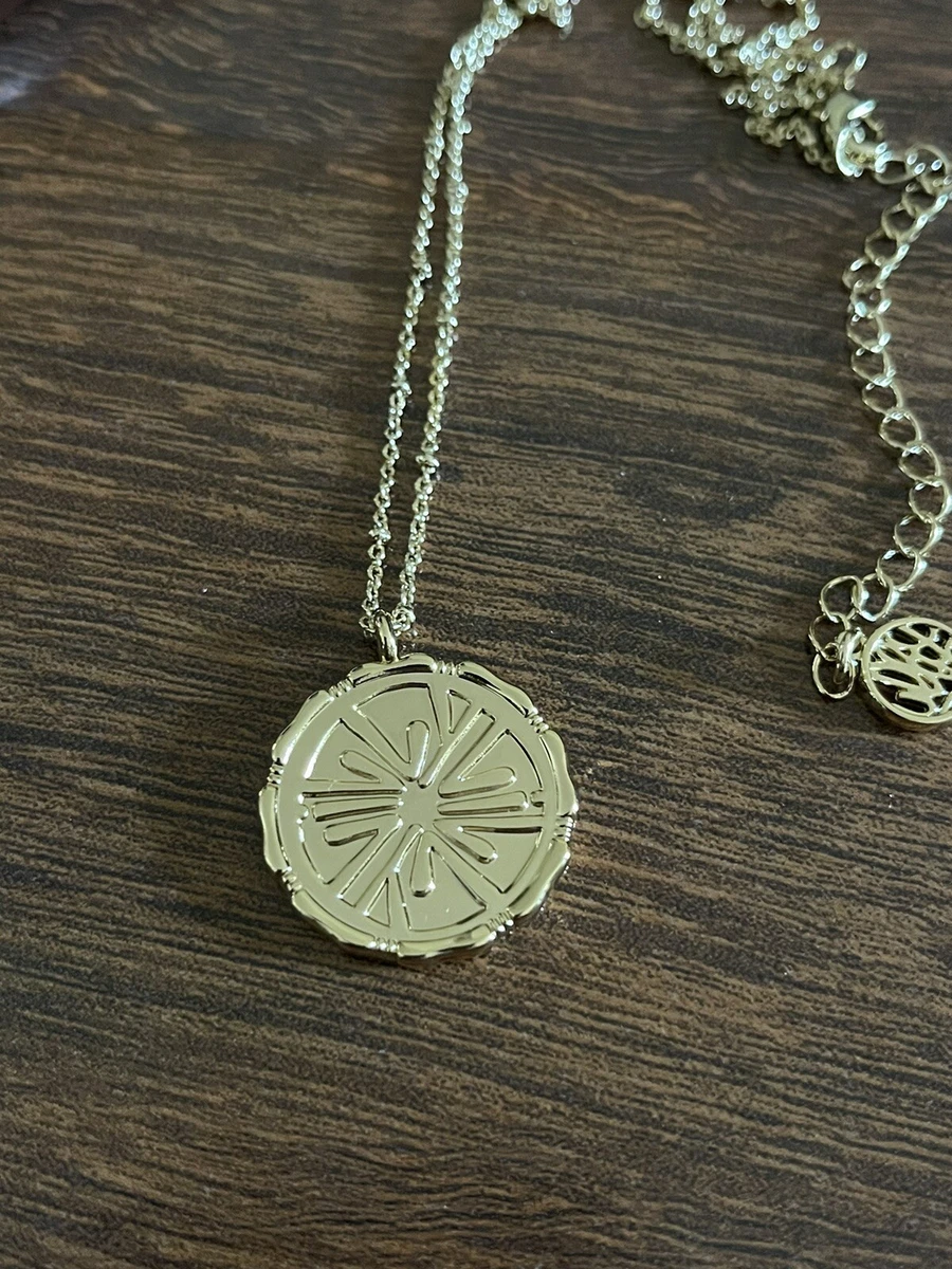 Lilly Pulitzer Gold Metallic CITRUS SLICE CHARM NECKLACE Signature