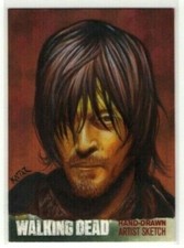 2016 The Walking Dead Series 4 Frank Kadar AP Sketch Card NORMAN REEDUS as DARYL