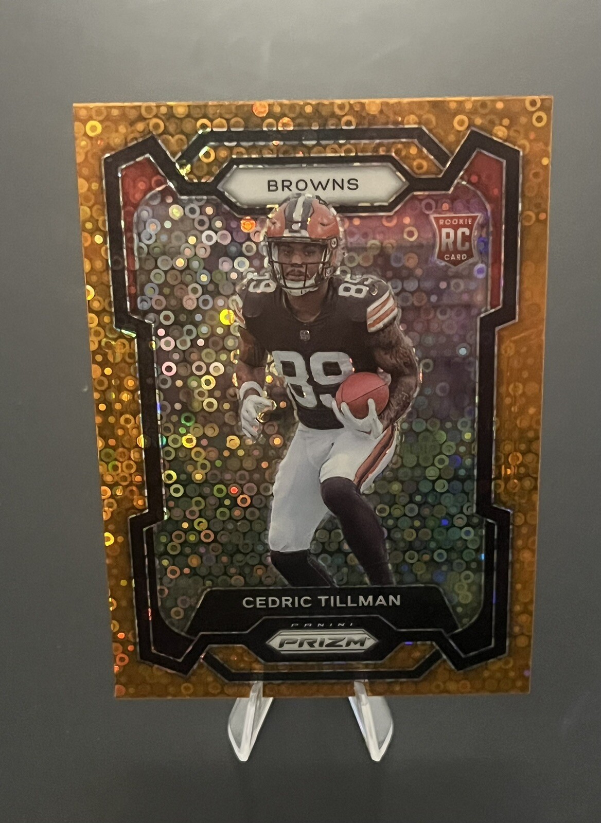 2023 Panini Prizm - Rookies Disco Prizm #321 Cedric Tillman (RC)