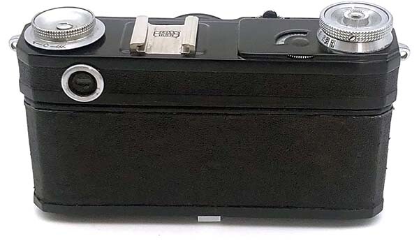 Soviet copy of Contax IIa Carl Zeiss Jena BLACK camera with Soviet copy of Contax IIa Carl Zeiss Jena BLACK camera with