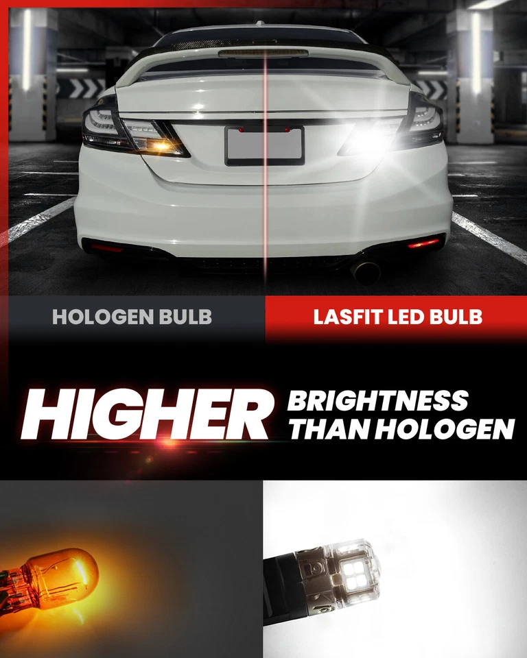 Lasfit 7443 7444 LED Reverse Backup Light Cool White for Nissan 350Z 2003-09 2X - Image 2 of 4