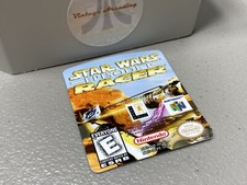 Star Wars Episode 1 Racer N64 Nintendo Replacement Label