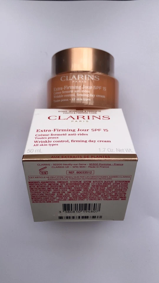 Clarins Extra-Firming Jour SPF 15 Anti-Falten Tagescreme für Alle Hauttypen 50ml - Bild 4 von 4