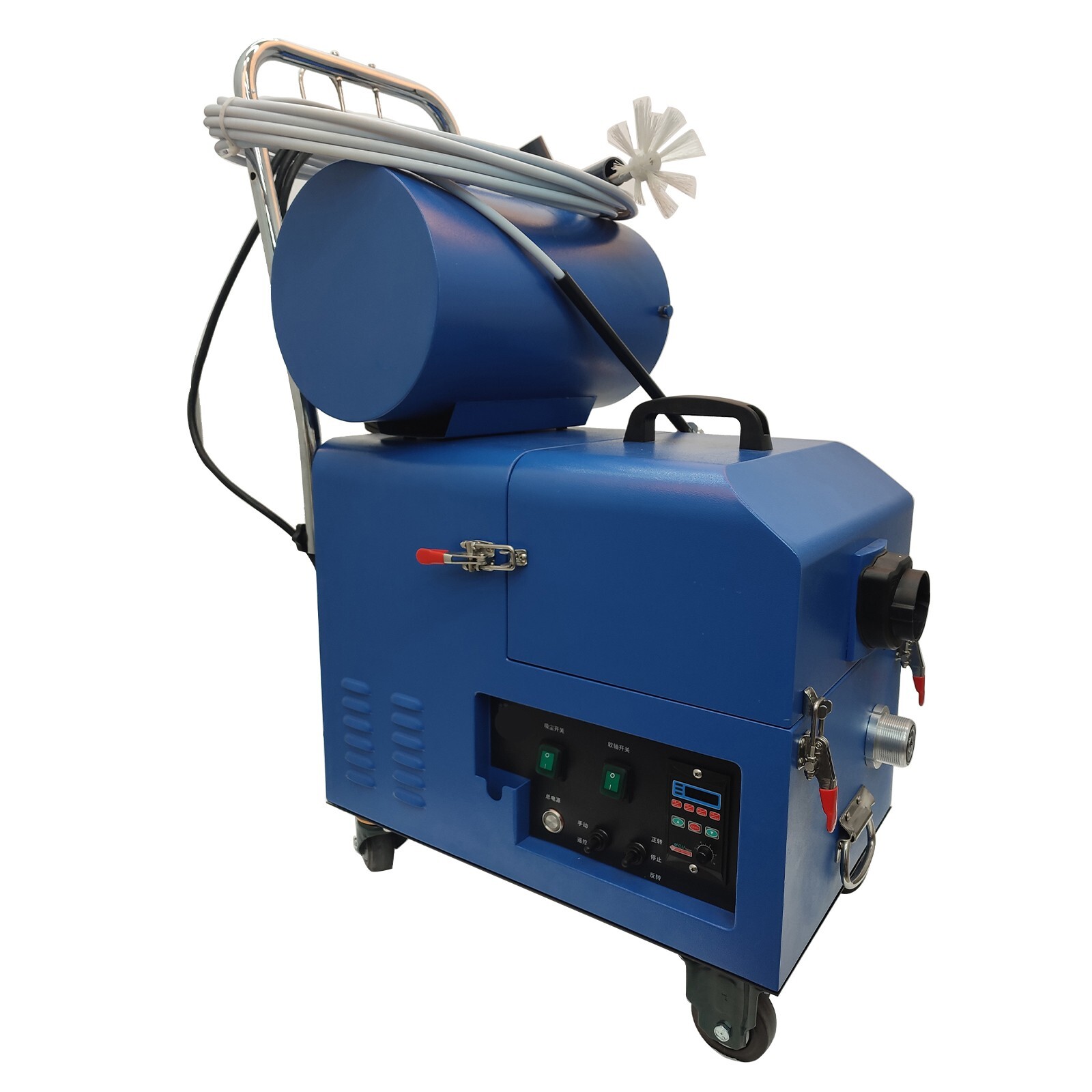 Fresh Air Duct Cleaning Machine Pipe Sweep Suction Cleaner Pipelines Brush 220V