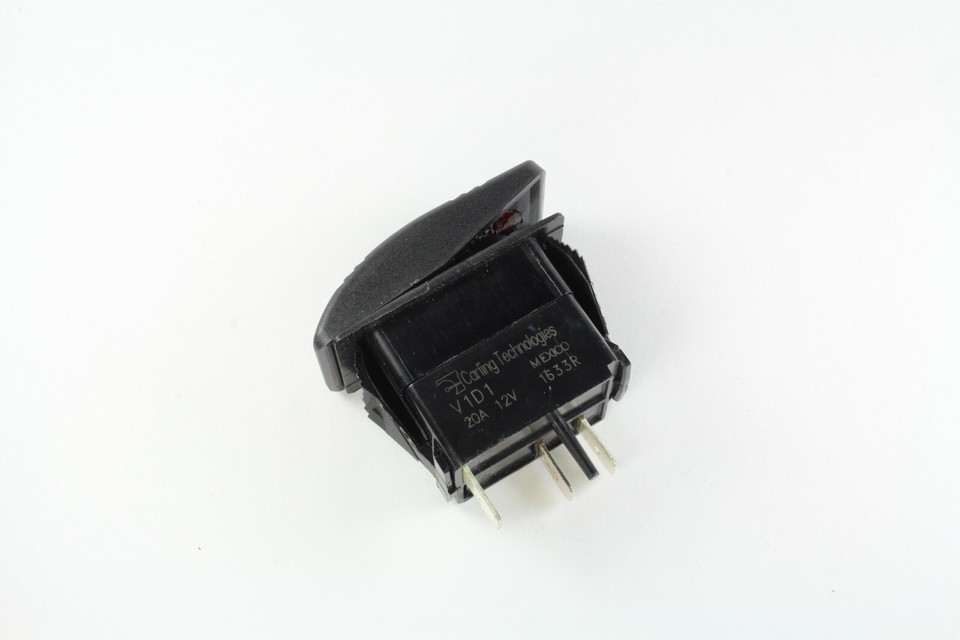 Carling Rocker Switch SPST RED Illuminated On/Off 20A 12DC, V1D1 ...