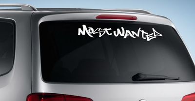 HECKSCHEIBEN AUFKLEBER TRIBAL Tattoo Car Sticker  MOST WANTED CULT 60 cm 38