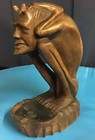 Ashtray Gargoyle Wooden. Teak Wood?? 9” Inches Tall-Very Rare! — photo 2