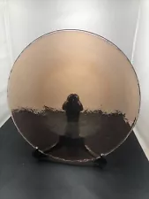 Fire and Light Recycled Glass Dinner Plate 11” Fire & Light Copper (a4)