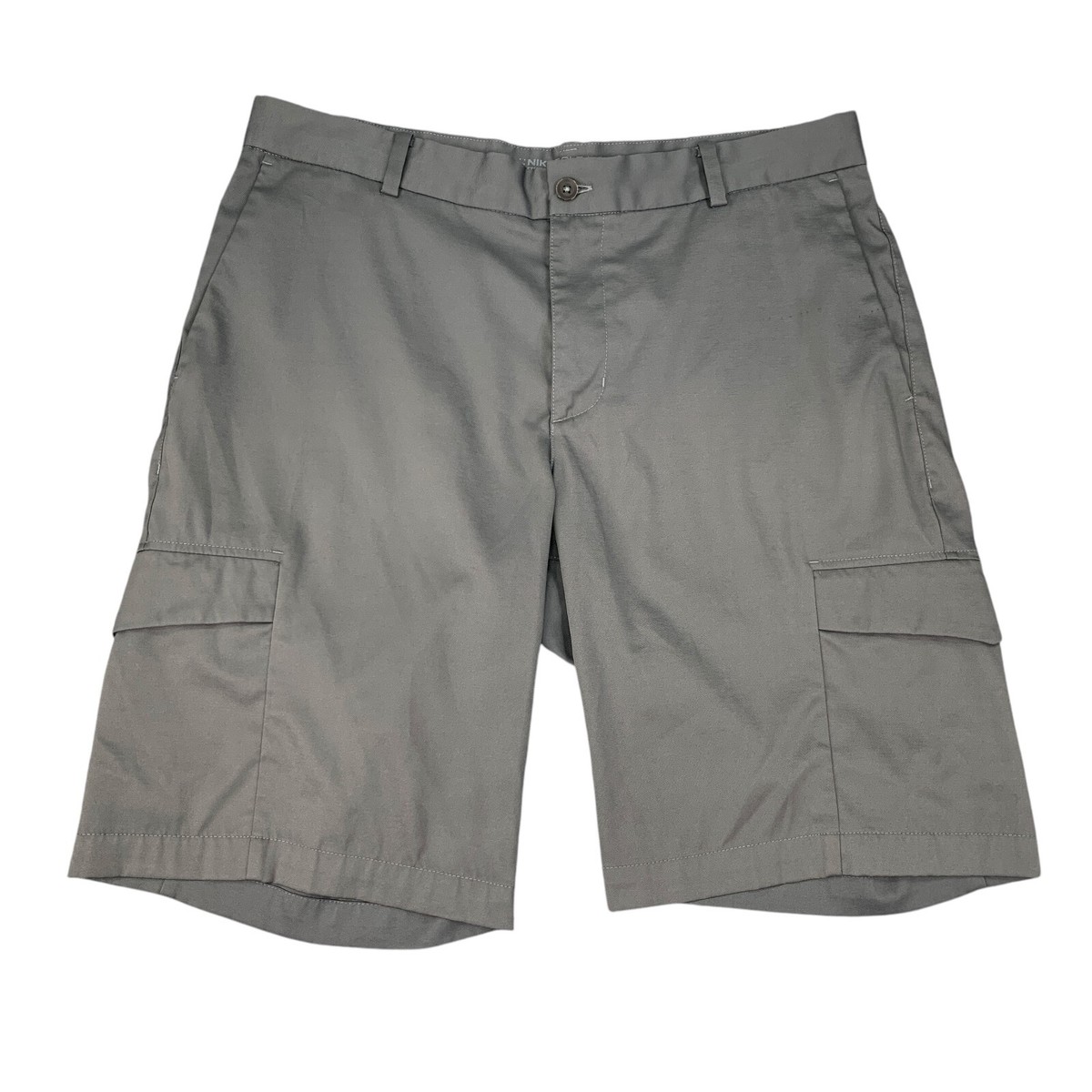 Nike Golf Shorts Mens 32 Grey Standard Dri Fit Mid Rise Chino Cargo Pockets  | eBay
