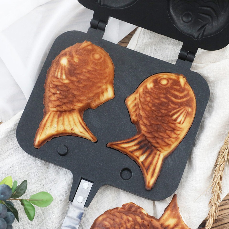 Japanese Pancake Double Pan Aluminum Alloy Waffle Baking Mold Taiyaki