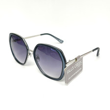 Women  s Fall  s Creek Oversized Sunglasses Blue  Silver NWT